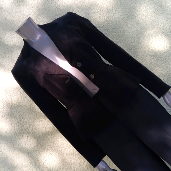 ANTONIO MELANIE LADIES THIN RAILED WIDE LAPEL CORDUROY BLAZER/JACKET - Picture 9 of 17